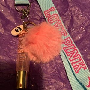 Lipgloss lanyard w/charm attached